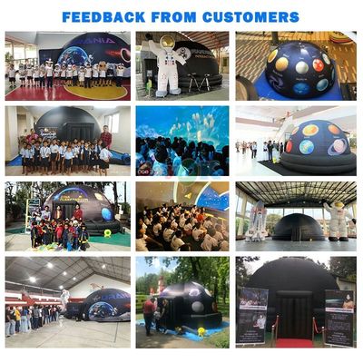 Flame Retardant Inflatable Planetarium Dome with 21-30 Minutes Video Format and AC 110-240V Power for Schools and Museums