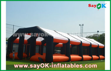 Camera gonfiabile della tenda dell'aria della Camera dell'arancia gonfiabile della tenda 20m e del panno nero di Oxford per l'evento all'aperto