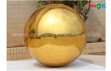 palla gonfiabile dello specchio dell'oro del PVC di 1m per la festa nuziale dell'interno della decorazione