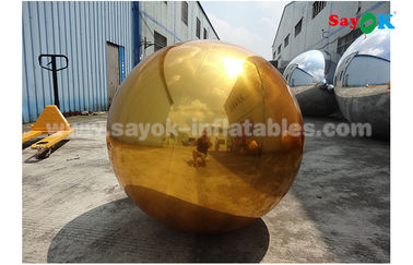 palla gonfiabile dello specchio dell'oro del PVC di 1m per la festa nuziale dell'interno della decorazione