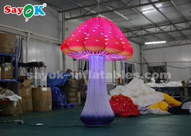 2m decorazione gonfiabile di illuminazione del fungo della luce di 16 colori LED per annunciare