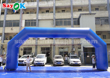Arco gonfiabile blu del tester dei PVC 9,14 x 3,65 del cavalletto gonfiabile per la pubblicità di evento facile da pulire