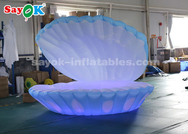 4mH illuminazione variopinta gigante Shell principale gonfiabile per la decorazione di nozze