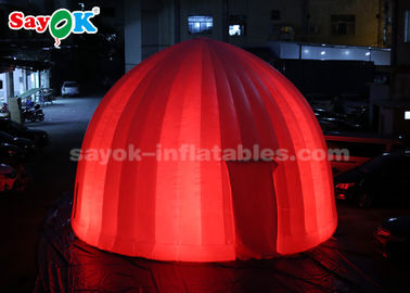 Metro all'aperto gonfiabile LED della tenda 8 che accende la tenda gonfiabile della cupola dell'aria per l'evento di promozione