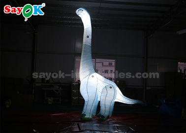 Dinosauro gonfiabile dei personaggi dei cartoni animati del tessuto 4mH di Oxford con la luce del LED