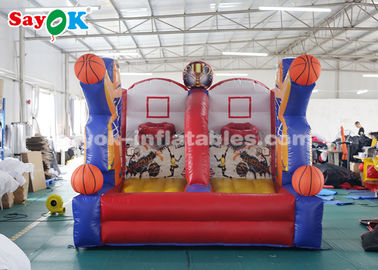 Gioco gonfiabile del tiro gonfiabile del cerchio di pallacanestro della tela cerata del PVC del gioco di pallacanestro per il centro di gioco