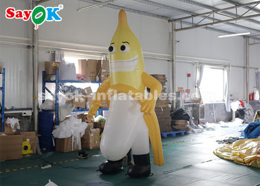 mascotte gonfiabile della banana di 3m per lo SGS ROHS del CE all'aperto di pubblicità