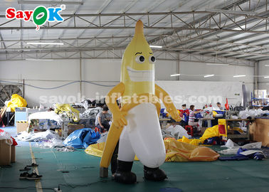 Palloni a carattere gonfiabile 3m Mascotte a banana gonfiabile per pubblicità esterna CE SGS ROHS