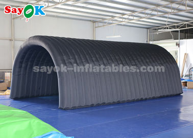 Tenda gonfiabile del tunnel della tenda 210D Oxford dell'aria del nero gonfiabile del panno per la mostra/promozione