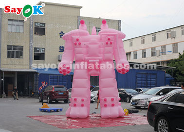 Robot gonfiabile gigante rosa 5m Robot gonfiabile personaggi di cartoni animati per il noleggio