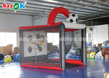 Tenda gonfiabile 2.5*3.5*3.6m di velocità di calcio della gabbia di battuta di calcio della tela cerata gonfiabile del PVC del gioco di lancio di calcio