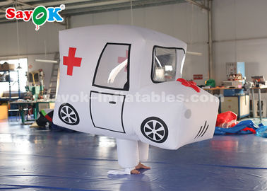 Modello gonfiabile su ordinazione gigante dell'ambulanza dei prodotti per la promozione