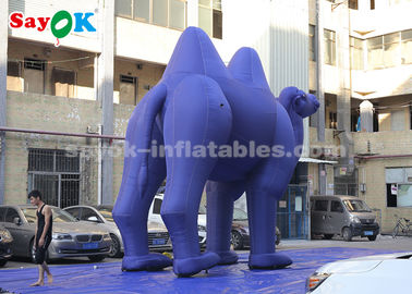 Palloni gonfiabili per animali Blu scuro Personaggi di cartoni animati gonfiabili per pubblicità all' aperto / Cammello gonfiabile gigante