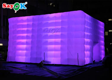 Va la tenda gonfiabile dell'aria del cubo gonfiabile della tenda LED di aria aperta per la decorazione di pubblicità commerciale del partito