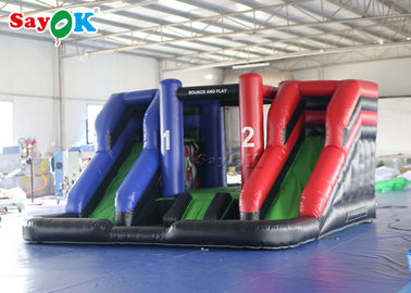 Slide gonfiabile secco di bambusa in PVC gigante 4*4m Slide gonfiabile da buttafuori con soffiatore per divertimento