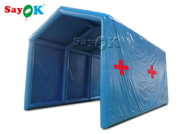 Panno blu di Oxford della tenda gonfiabile della struttura fuori del Manica gonfiabile di disinfezione della tenda di decontaminazione che sterilizza stazione