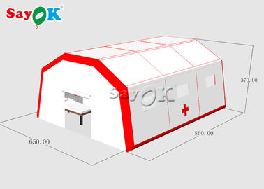 Tenda medica gonfiabile resistente mobile dell'acqua della tenda gonfiabile di emergenza per mettere i letti con la pompa di aria