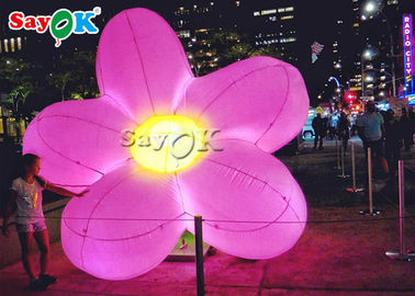 Fiore d'attaccatura gonfiabile artificiale del LED per la pubblicità della decorazione