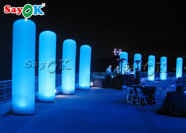 Colonna gonfiabile della colonna di abitudine LED per la decorazione partito/della fase entrata/di nozze