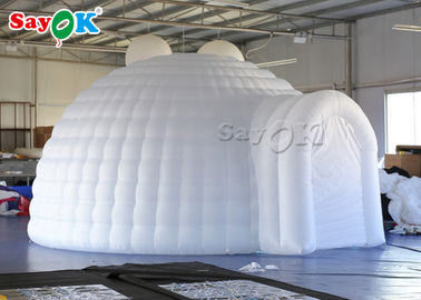 Tenda gonfiabile bianca 5m gonfiabile della cupola dell'iglù della tenda con luce principale per l'evento di nozze