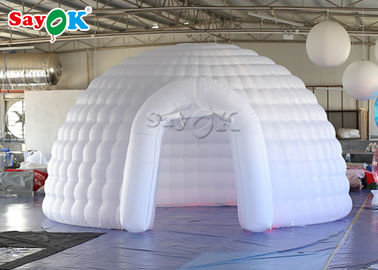 Tenda gonfiabile bianca 5m gonfiabile della cupola dell'iglù della tenda con luce principale per l'evento di nozze