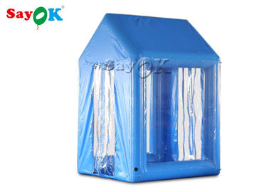Manica umano della porta di disinfezione di atomizzazione della tenda medica gonfiabile del PVC del blu di 2x2x3M