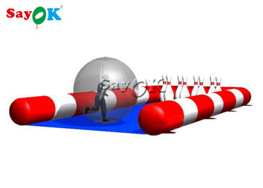 Vicolo di bowling gonfiabile lottante gonfiabile dell'attrezzatura di Ring Customized Inflatable Human Bowling
