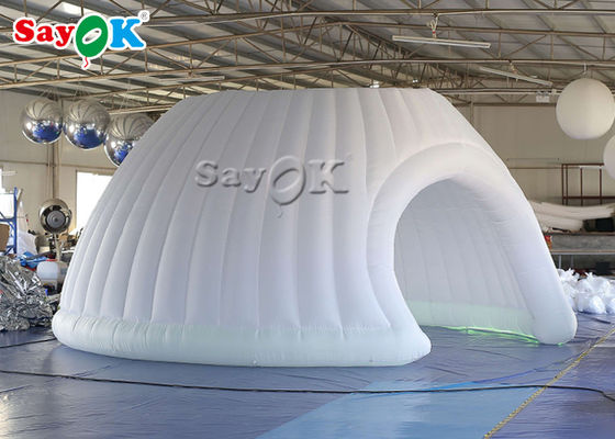 Vai all'aria aperta Tenda gonfiabile Evento Tenda gonfiabile 6m Igloo e tenda a cupola con luce a LED
