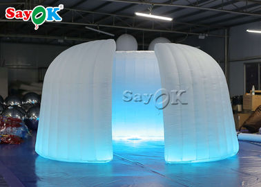 Tenda gonfiabile bianca della cupola dell'iarda della fiera commerciale gonfiabile della tenda 6.5x2.4mH con il LED