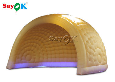 Tenda gonfiabile gonfiabile della cupola dell'aria dei parchi di divertimenti 6m LED della tenda ROHS dell'iarda