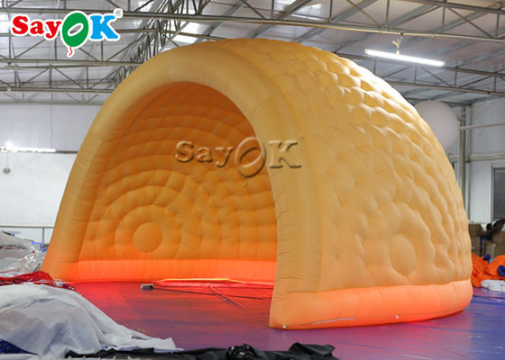Tenda gonfiabile a cupola ROHS Parchi di divertimento 6m LED Tenda gonfiabile a cupola d'aria