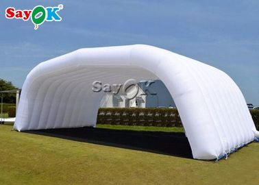 Tenda di campeggio gonfiabile doppia Shell Shape Stage Tent gonfiabile dell'interno di cucitura