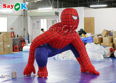 Supereroi 2.5m Red Inflatable Spiderman per decorazioni cerimoniali