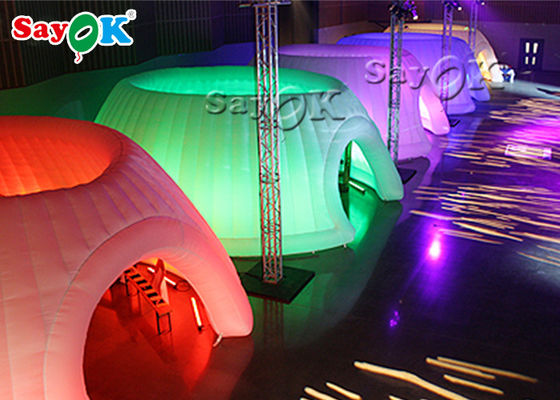 Vai all'aria aperta Tenda gonfiabile Evento Tenda gonfiabile 6m Igloo e tenda a cupola con luce a LED