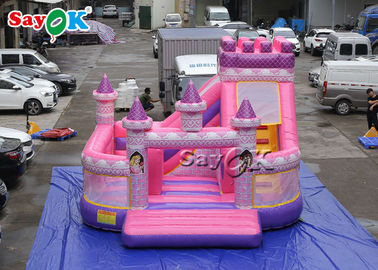 Castello impermeabile 5x5.5x4.2m di principessa Pink Inflatable Boucing del bambino
