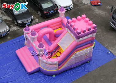 Castello impermeabile 5x5.5x4.2m di principessa Pink Inflatable Boucing del bambino