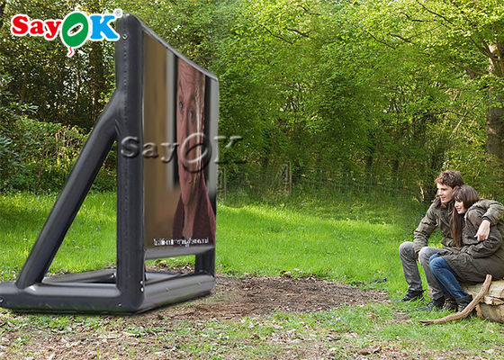 Schermo di film gonfiabile di proiezione del panno gonfiabile dello schermo 210D Oxford per la festa di famiglia