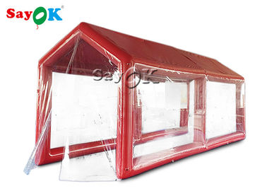 Il PVC rosso della tenda gonfiabile dell'aria impermeabilizza il Manica medico della disinfezione gonfiabile del pronto soccorso