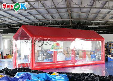 Il PVC rosso della tenda gonfiabile dell'aria impermeabilizza il Manica medico della disinfezione gonfiabile del pronto soccorso