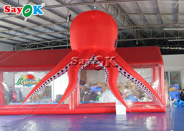Decorazione d'accensione gonfiabile di nylon rossa di tentacoli 3m del polipo 190T