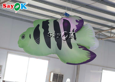 Pesce tropicale della decorazione gonfiabile festiva dell'annuncio pubblicitario 2m con il LED