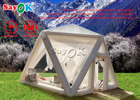 Tende trasparenti gonfiabili della bolla della Camera della famiglia di pubblicità gonfiabile della tenda per accamparsi