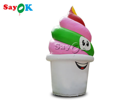 Modello gonfiabile su ordinazione del cono gelato del PVC 5mH