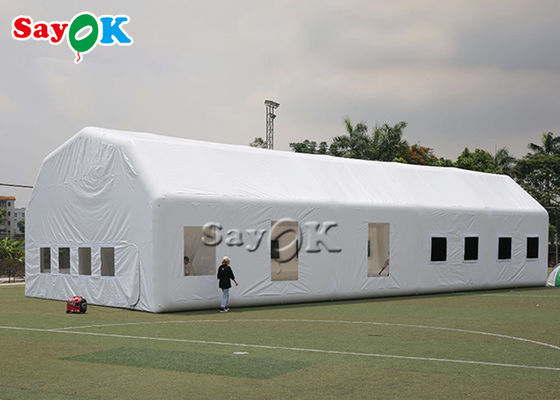 Cabina automobilistica gonfiabile bianca impermeabile della pittura 20x10x5.5mH della tenda gonfiabile del lavoro