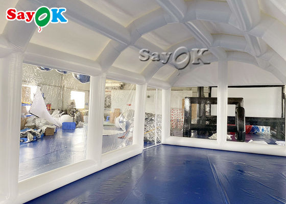 Tenda gonfiabile personalizzata per feste piscina Tenda aerea PVC a tenuta stagna Tenda a copertura gonfiabile piscina