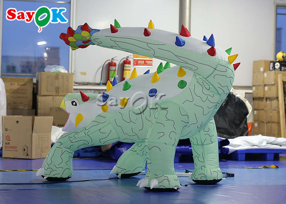 Dinosauro di Natale gonfiabile 1.8x1.2mH Ankylosaurus gonfiabile Modello di cartone animato per la pubblicità