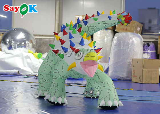 Dinosauro di Natale gonfiabile 1.8x1.2mH Ankylosaurus gonfiabile Modello di cartone animato per la pubblicità