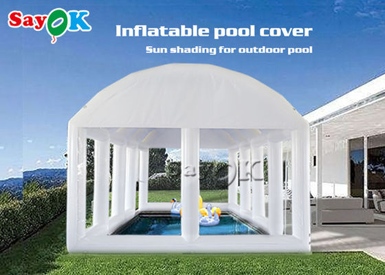 Tenda gonfiabile personalizzata per feste piscina Tenda aerea PVC a tenuta stagna Tenda a copertura gonfiabile piscina