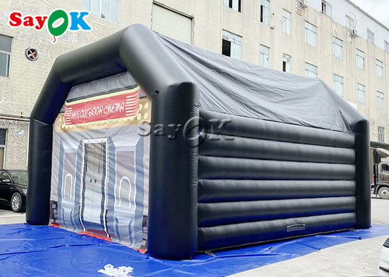 La tenda all'aperto del partito ha personalizzato la tenda gonfiabile nera della cupola del PVC di 0.4mm per gli eventi