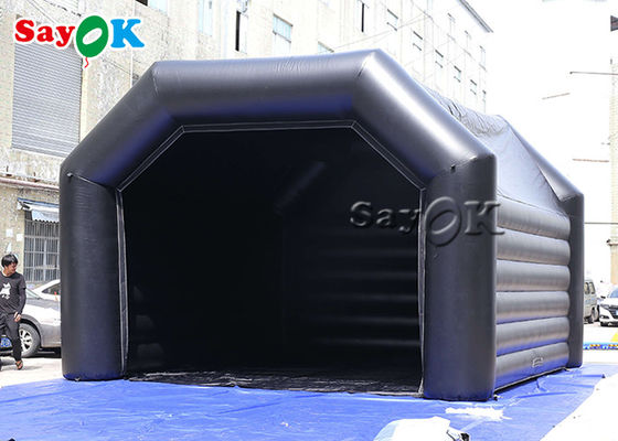 La tenda all'aperto del partito ha personalizzato la tenda gonfiabile nera della cupola del PVC di 0.4mm per gli eventi